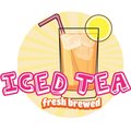 Signmission Safety Sign, 9 in Height, Vinyl, 6 in Length, Iced Tea, D-DC-16-Iced Tea D-DC-16-Iced Tea